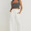 Love Lulu Delicious Black Ditsy Floral Shirred Cami Top