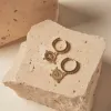Georgia Mae Diamonte Sleeper EOL Disc Gold Earrings