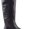 Solsana Dolton High Knee Black Leather Boots
