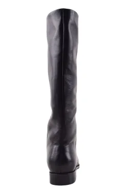 Solsana Dolton High Knee Black Leather Boots