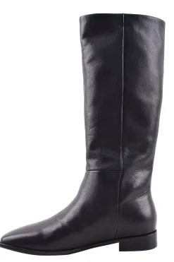 Solsana Dolton High Knee Black Leather Boots