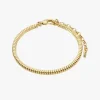 Pilgrim Dominique Flat Snake Gold Chain Recycled Bracelet