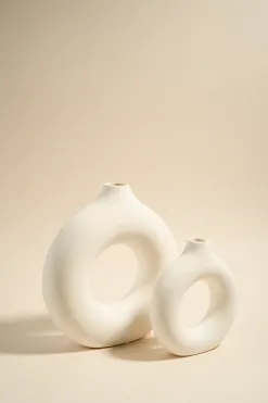 Flo's Home Donut White Large Candle Holder
