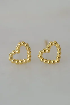 Sophie Dotty Love Stud Earrings Gold