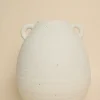 Flo's Home Double Handle White Textured 24cm Large Urn