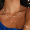 Georgia Mae Double Link Chain EOL Silver Necklace