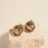 Humble + Heart Double Thick Circle Gold Stud Earrings