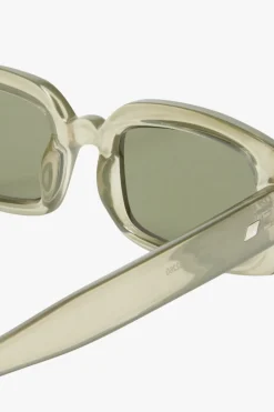 Le Specs Dynamite Eucalyptus Rectangle Khaki Mono Lens Sunglasses