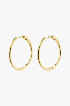 Pilgrim Eanna Large Hoops Recycled Gold Plated Earrings