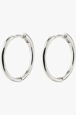 Pilgrim Eanna Maxi Hoops Recycled Silver Plated Earrings