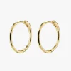 Pilgrim Eanna Medium Hoops Recycled Gold Plated Earrings