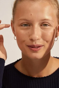 Pilgrim Eanna Medium Hoops Recycled Gold Plated Earrings