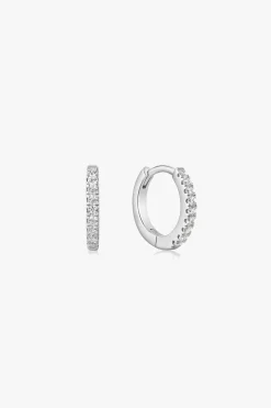 Ania Haie Ear Edit Silver Small Hoop Earrings