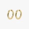 Pilgrim Edea Hoops Recycled Gold Plated EOL Earrings