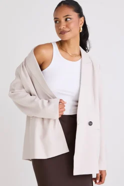 Among the Brave Effortless Bone Soft Touch Blazer