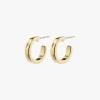 Pilgrim Efia Huggie Hoop Gold Plated Earrings