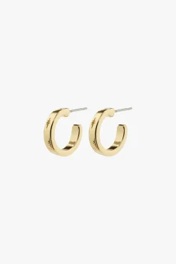 Pilgrim Efia Huggie Hoop Gold Plated Earrings