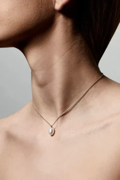Pilgrim Eila Pi Gold Pearl Drop Necklace
