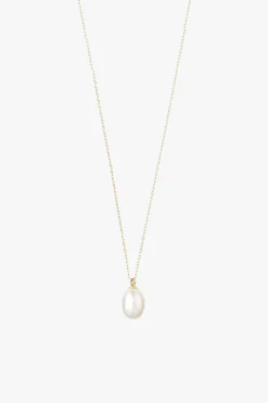Pilgrim Eila Pi Gold Pearl Drop Necklace