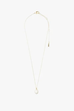 Pilgrim Eila Pi Gold Pearl Drop Necklace