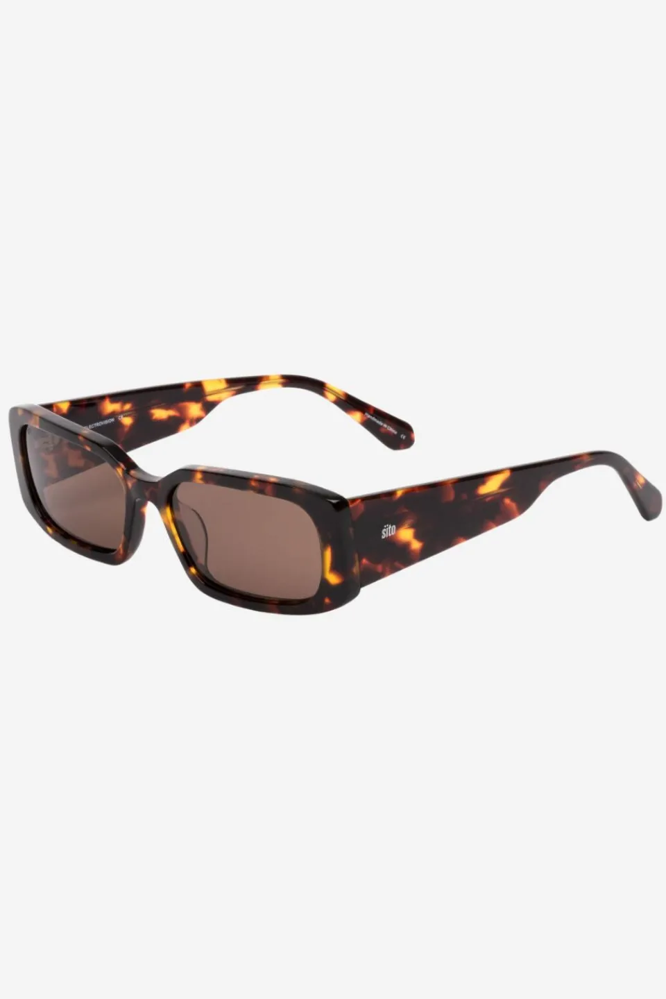 Sito Electro Vision Rectangle Maple Torte Coffee Lens Sunglasses