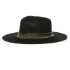 Brixton Ella Fedora Felt Black Brown Hat