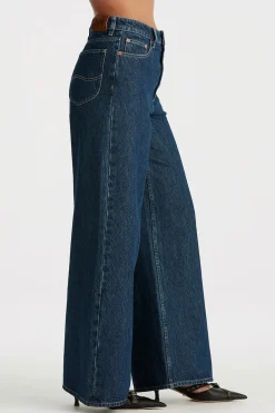 Lee Essential Blue Rinse Mid Relaxed Wide Leg Jean