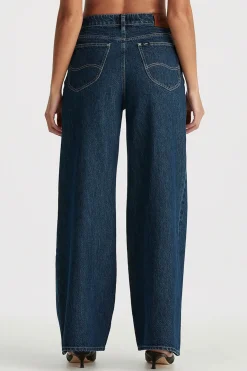 Lee Essential Blue Rinse Mid Relaxed Wide Leg Jean