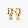 Pilgrim Evah Rosa Hoop Recycled Gold Plated Earrings