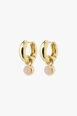 Pilgrim Evah Rosa Hoop Recycled Gold Plated Earrings