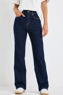 Stories be Told Farah Indigo High Rise Soft Flare Jean