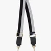 Saben Feature Black + Silver Bag Strap