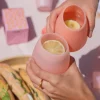 Porter Green Fegg Peach Silicone 2 Pack Foldable Tumbler
