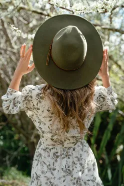 Brixton Field Proper Military Olive Felt Hat
