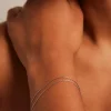 Humble + Heart Fine Double EOL Chain Rhodium Bracelet
