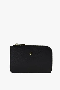 Peta + Jain Fitz Black Pebble Vegan Leather Card Holder