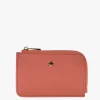 Peta + Jain Fitz Coral Pebble Vegan Leather Card Holder