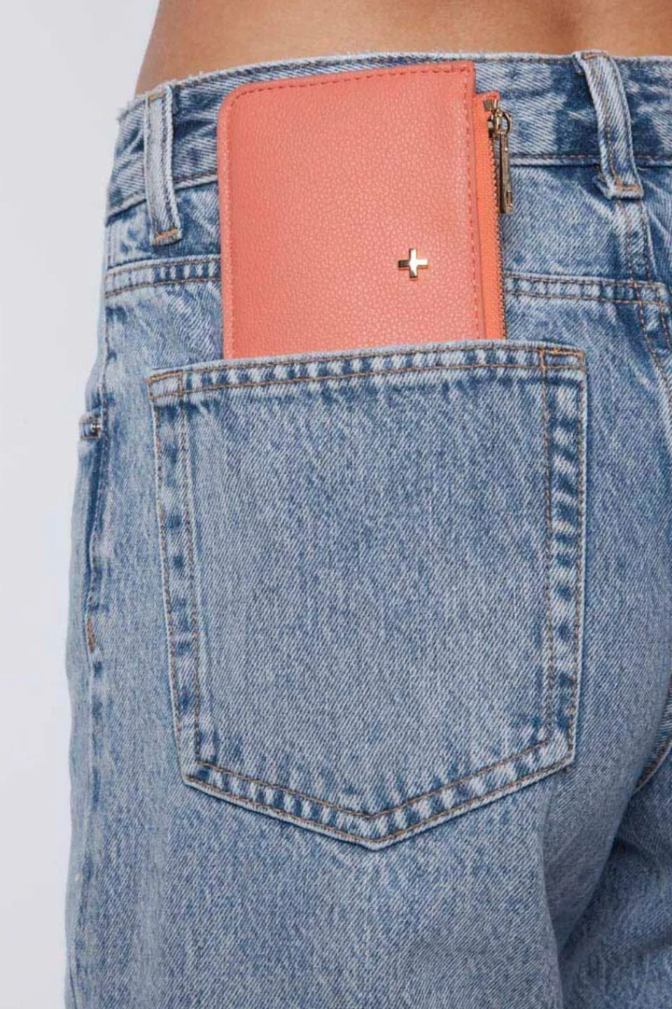 Peta + Jain Fitz Coral Pebble Vegan Leather Card Holder