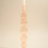 Willow u0026 Mae Five Bubble Peach 30cm Glass Taper Candle Holder