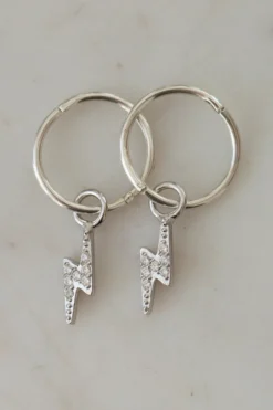 Sophie Flashy Sleeper Earrings Silver