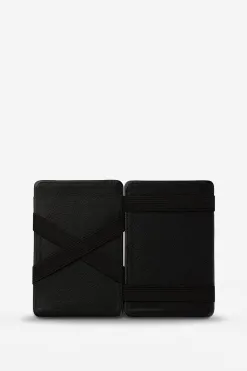 Status Anxiety Flip Two Sided Black Wallet Cardholder