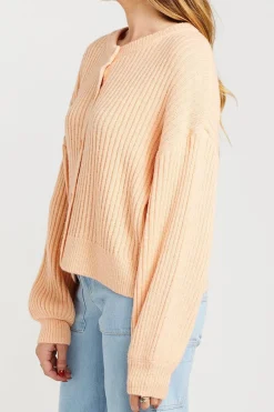 Thing Thing Flo Peach Wool Blend Cardigan