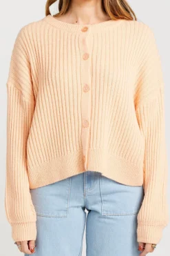 Thing Thing Flo Peach Wool Blend Cardigan
