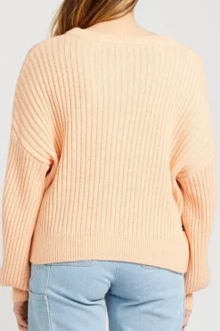 Thing Thing Flo Peach Wool Blend Cardigan