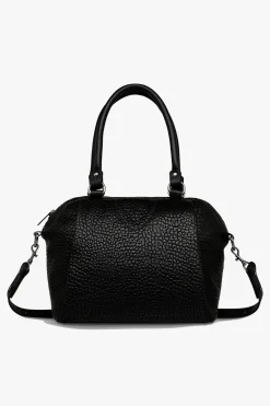 Status Anxiety Force of Being Black Bubble Leather Handbag