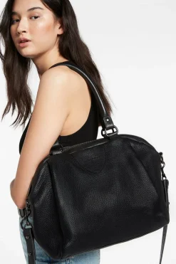 Status Anxiety Force of Being Black Leather Handbag