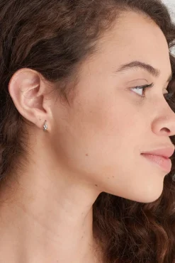 Ania Haie Forget Me Knot Huggie Hoop Silver 12mm EOL Earrings