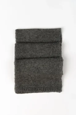 Humidity Lifestyle Fortune Grey Wool Scarf