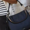 Saben Frankie Fold Over Black Shoulder Bag