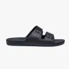 Freedom Moses Freedom Black Double Strap Flexible Slide